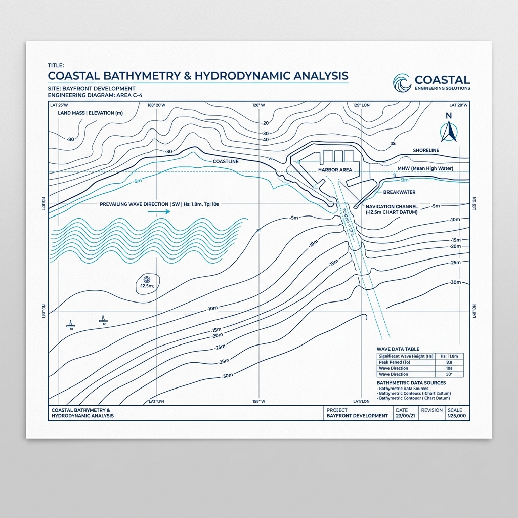 Diagrama de ondas batimétricas MARE